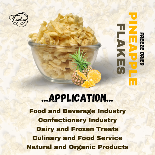 Premium Quality Freeze Dried Pineapple Flakes Cut