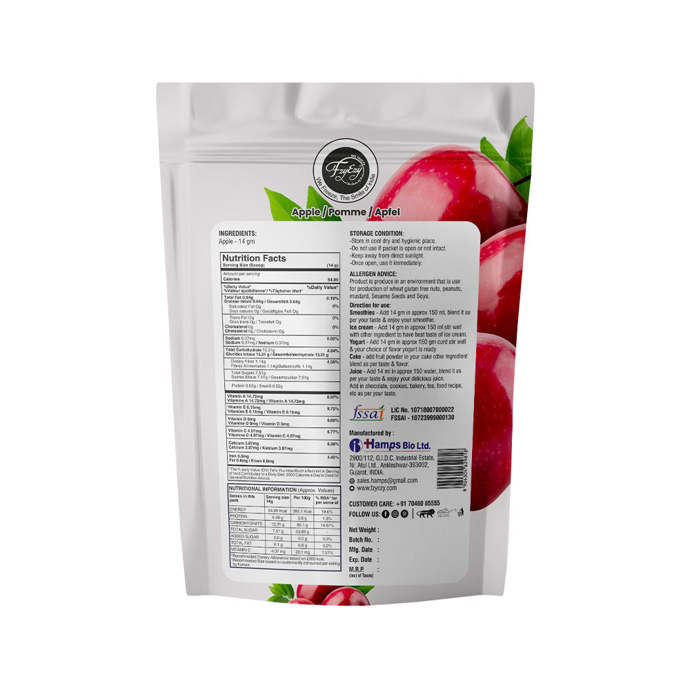 Premium Quality Freeze Dried Apple Slices