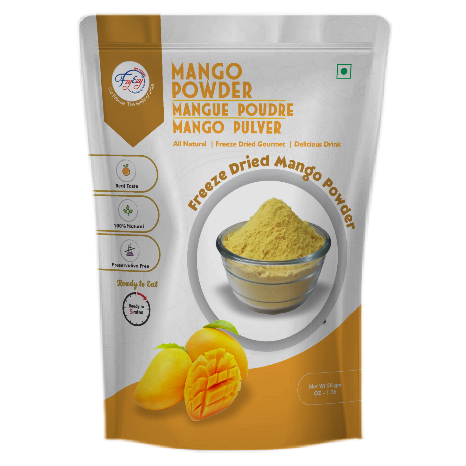 Premium Quality Freeze Dried Mango Powder