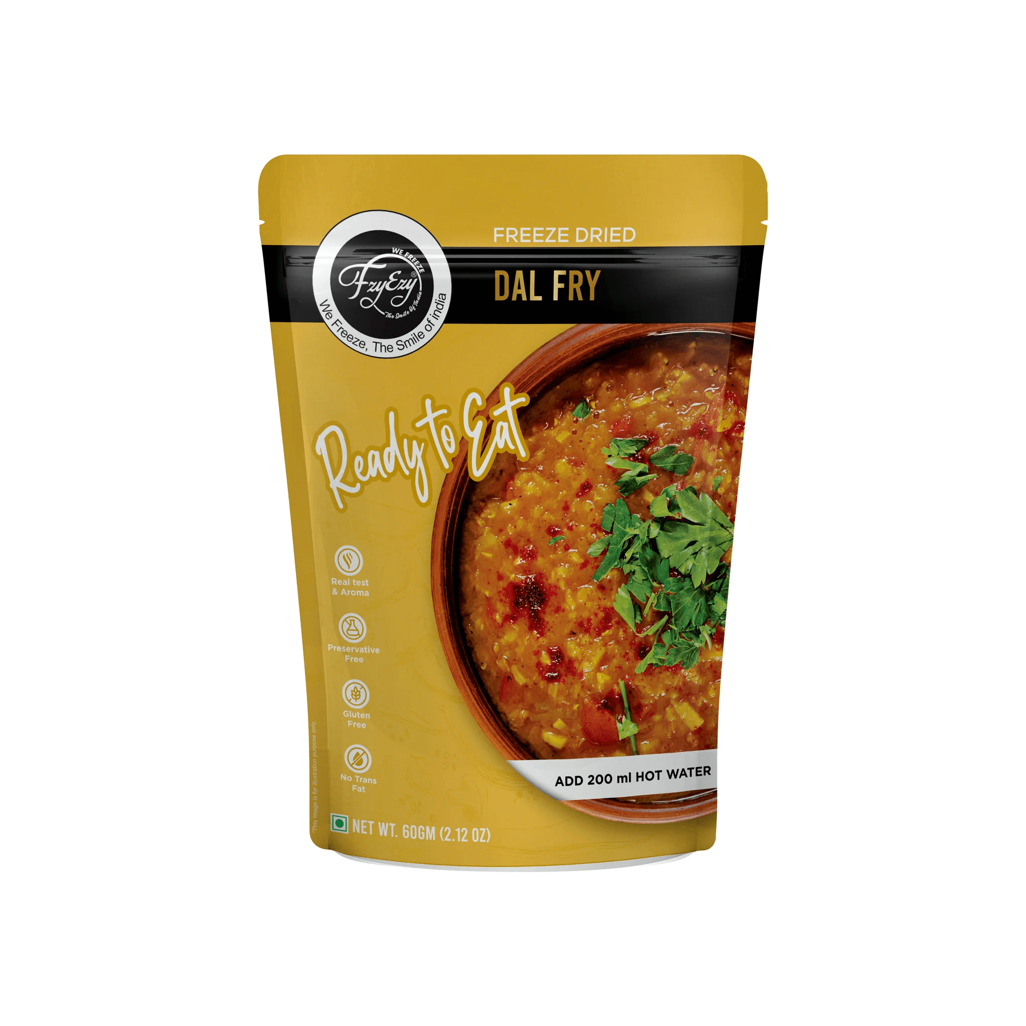 Ready to Eat Dal Fry 60 Gm (With Water 260 Gm)