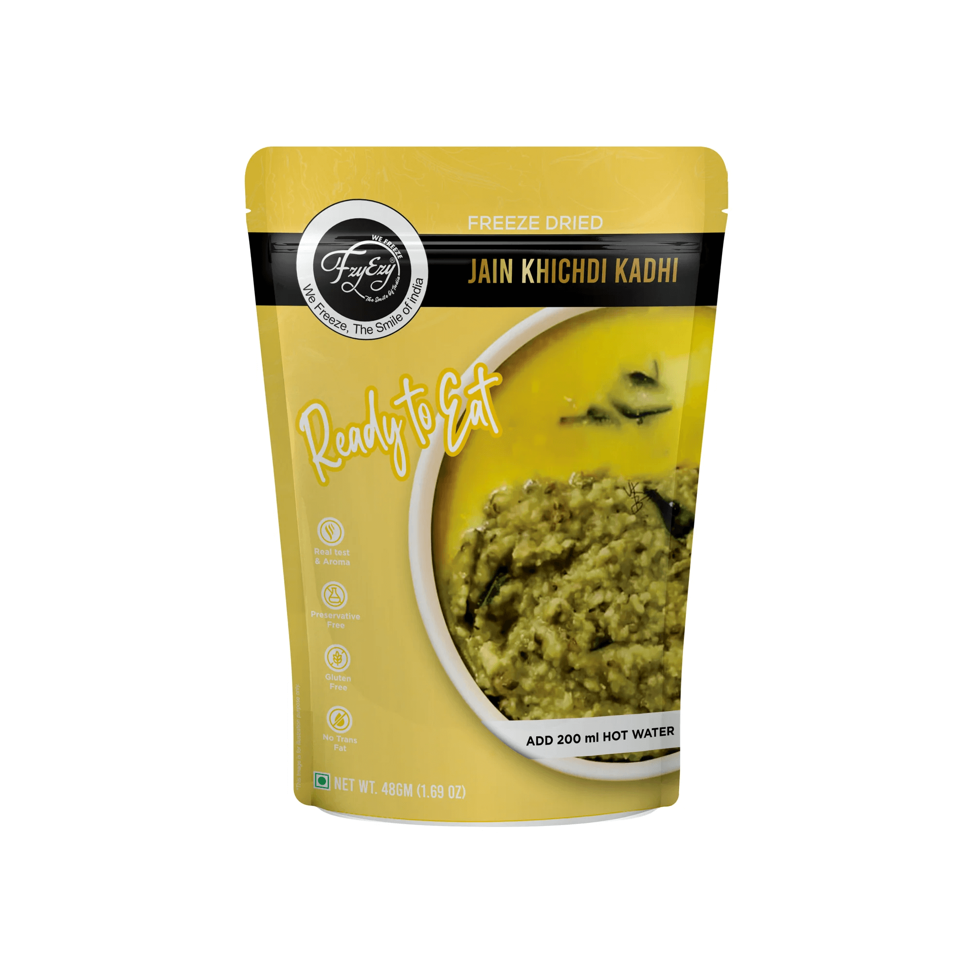 Ready to Eat Jain Khichdi Kadhi 48 Gm (With Water 248 Gm)