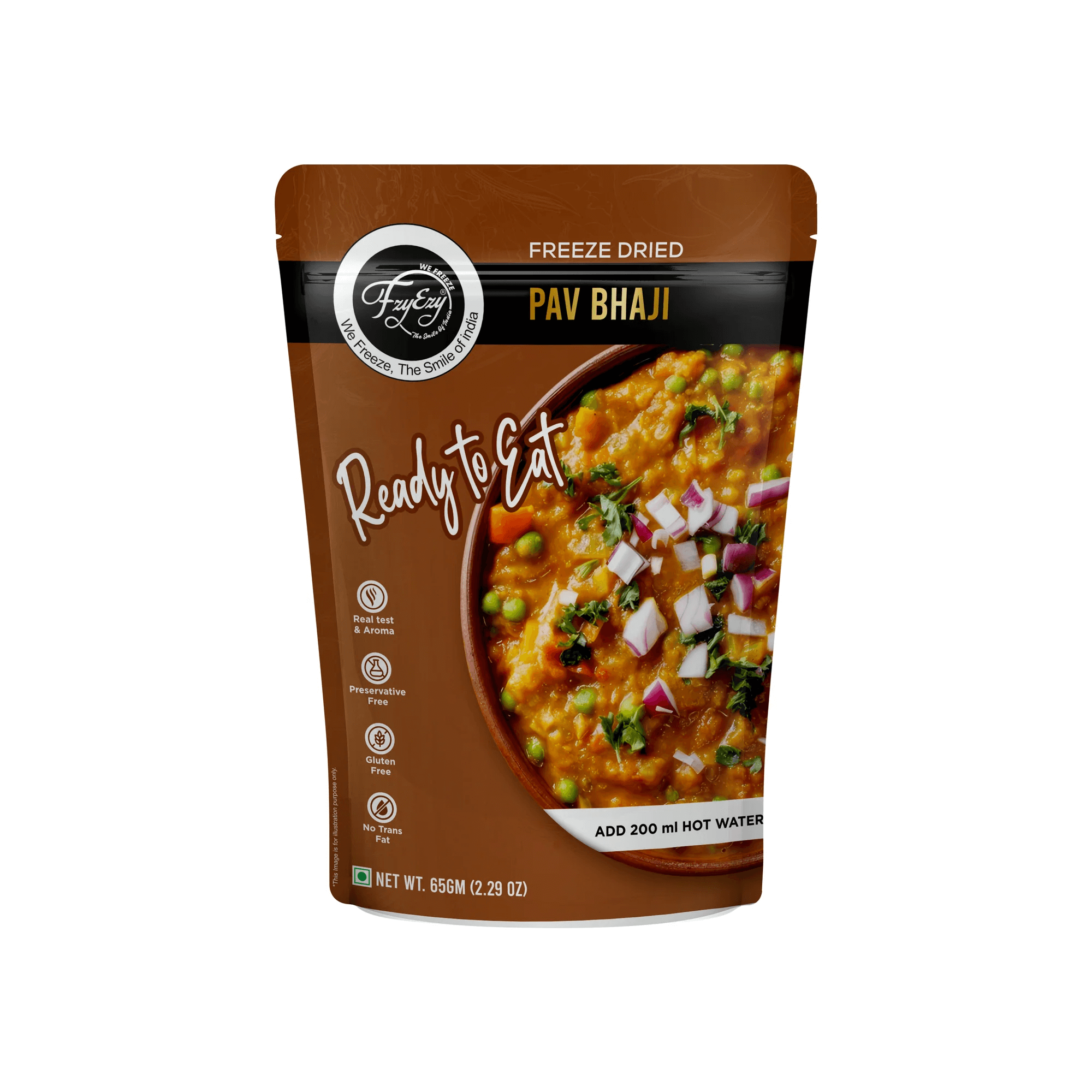 Ready to Eat Food Pav Bhaji 65 Gm (With Water 265 Gram)