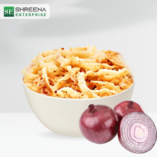 Golden Crispy Crunchy Fried Onion (Cotted)